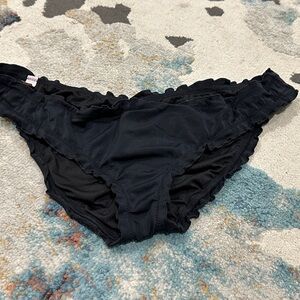 Victoria's Secret Cheeky Bikini Bottom in Black - L
